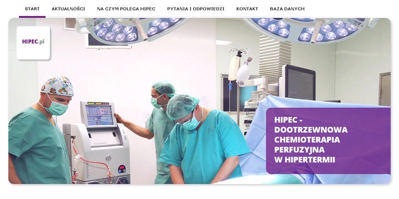 Hipec.pl specjalistyczny serwis medyczny poświęcony leczeniu przerzutów nowotworowych do otrzewnej