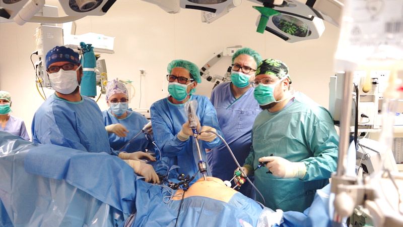 operacja wykonywana metodą laparoskopową w Szpitalu Kopernika w Łodzi