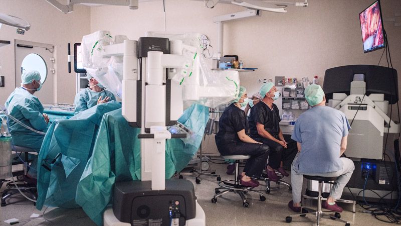 zabieg z wykorzystaniem robota da Vinci w ginekologii onkologicznej