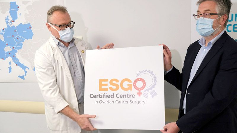 Certyfikat  ESGO dla Uniwersyteckiego Centrum Onkologii w Białymstoku